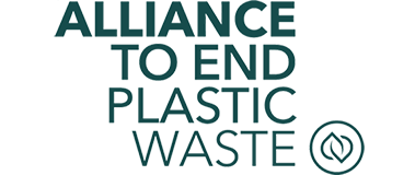 The logo for Alliance to end plastic waste