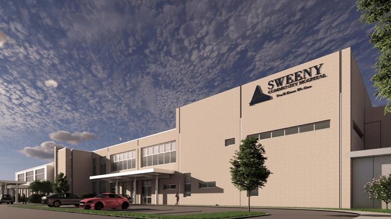 A picture of the Sweeny Community Hospital.